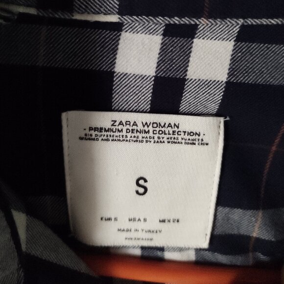 Zara Premium Denim Plaid Flannel Button Down Shirt - Picture 12 of 12